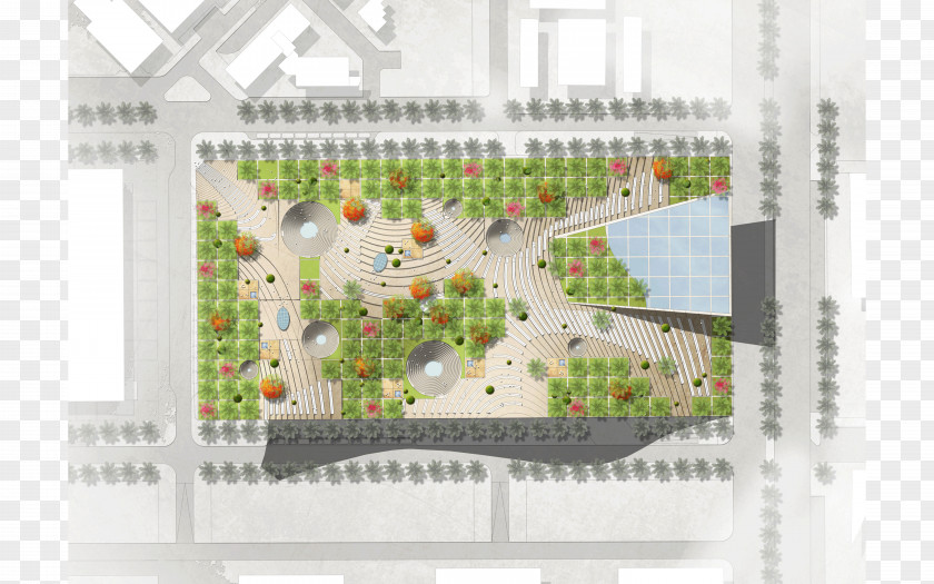 Design Olaya Metro Station Landscape Architecture PNG