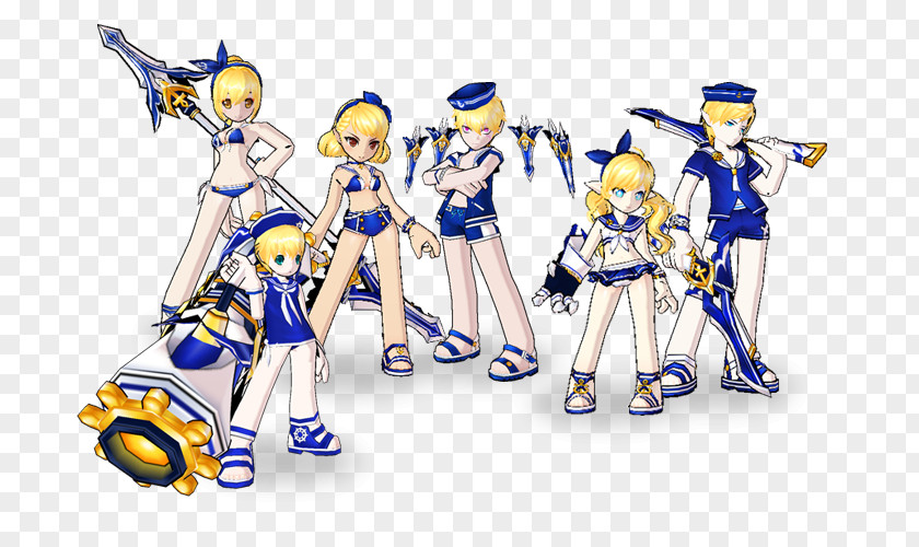 Elsword Maid Clothing Figurine PNG