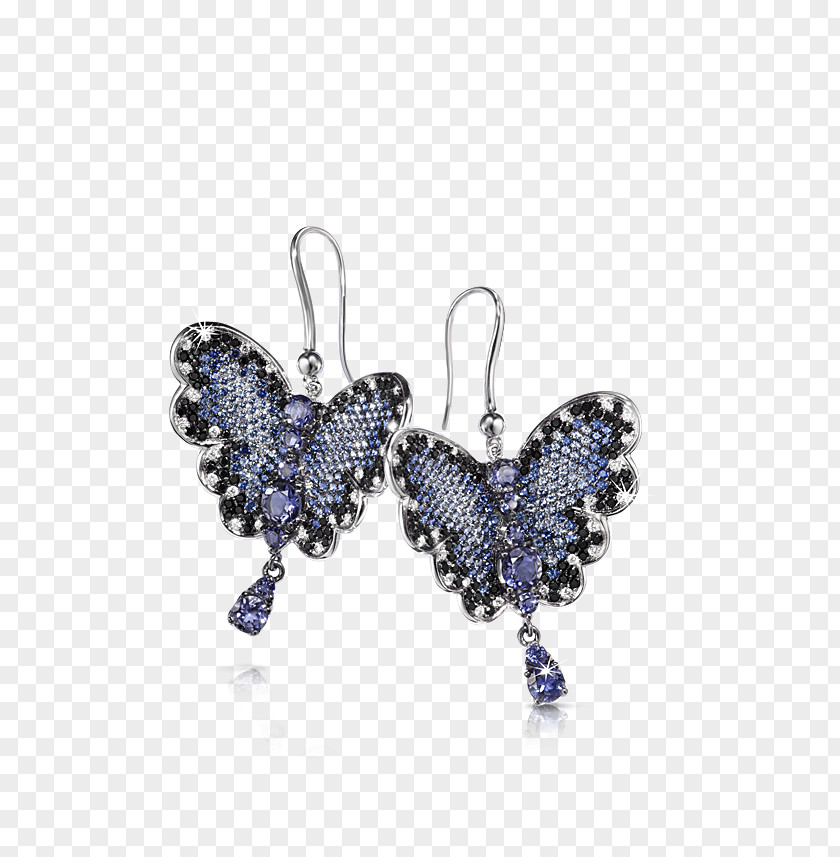 Sapphire Earring Cobalt Blue Body Jewellery PNG