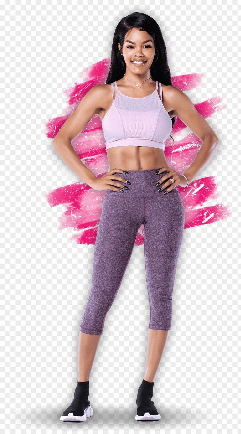 Teyana Taylor Fade Model Physical Fitness Leggings PNG