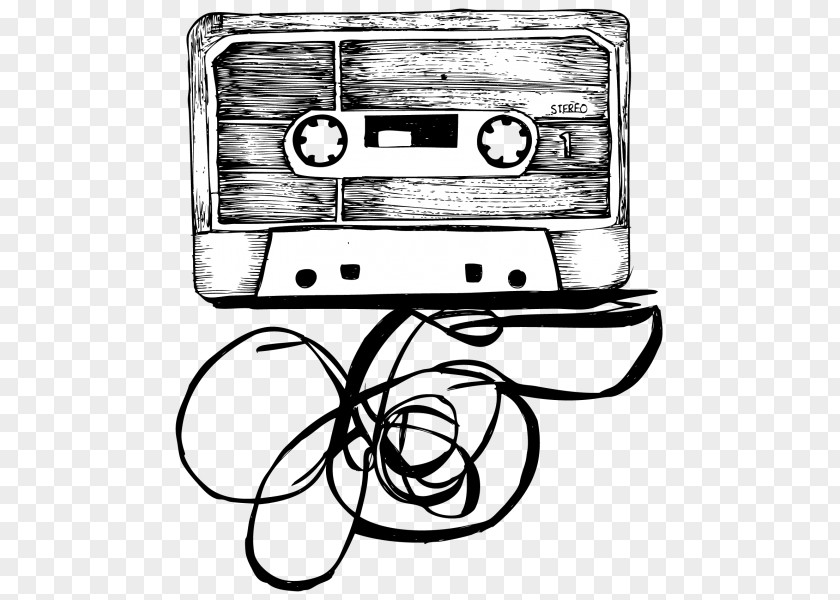 Audio Cassette Compact Drawing Musical Instruments PNG