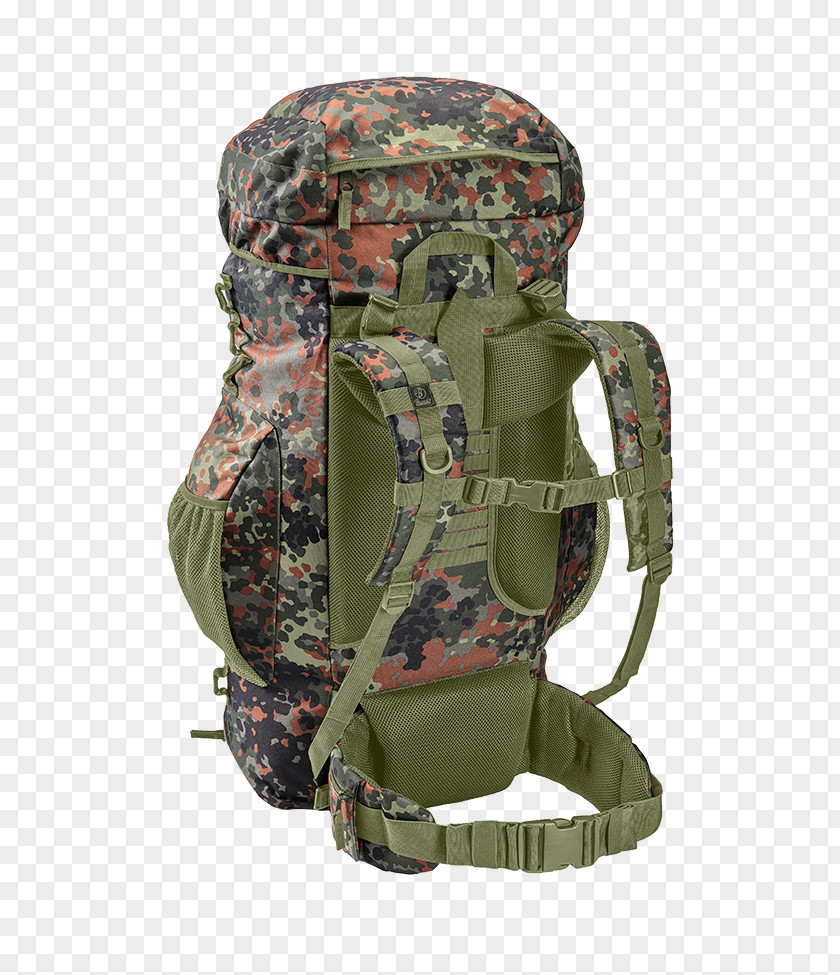 Backpack Bag Flecktarn Military Zipper PNG