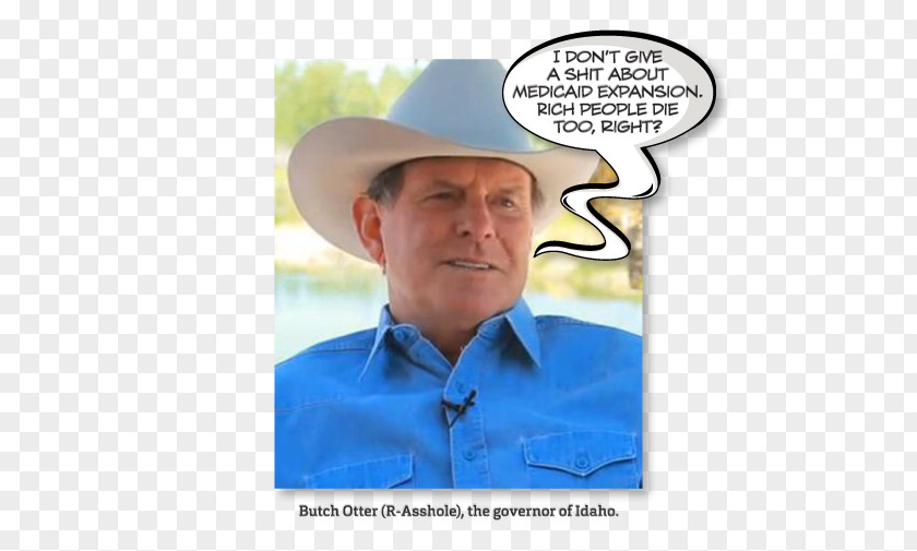Butch Otter Governor Of Idaho Cowboy Hat Republican Party PNG