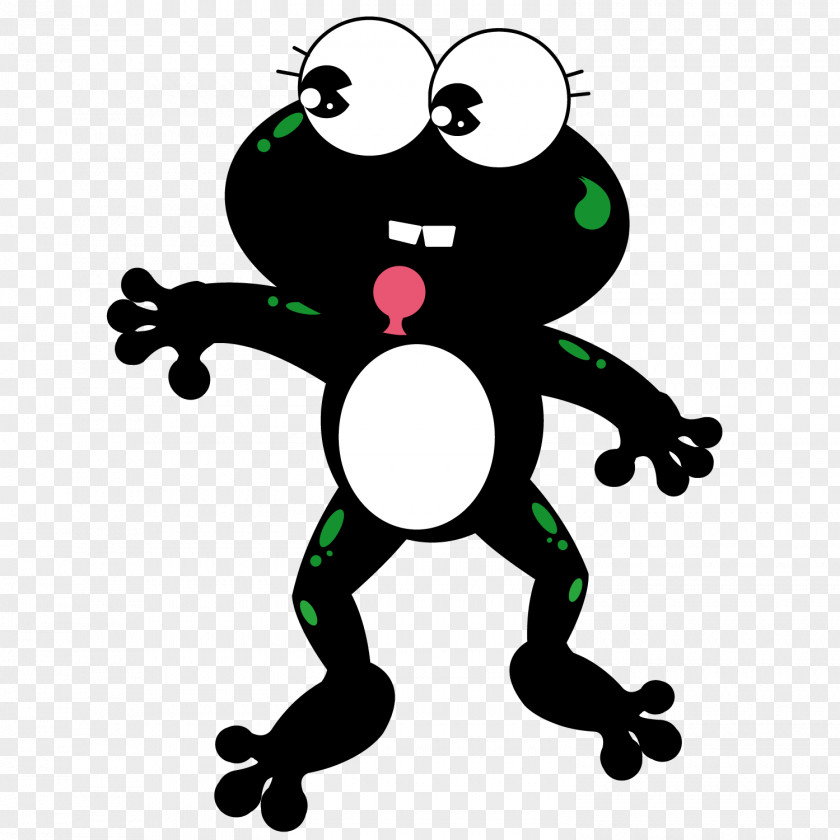 Lovely Frog Tadpole Illustration PNG