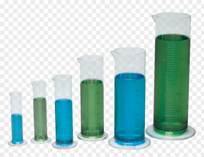 Graduated Cylinders Plastic Bottle Glass PNG