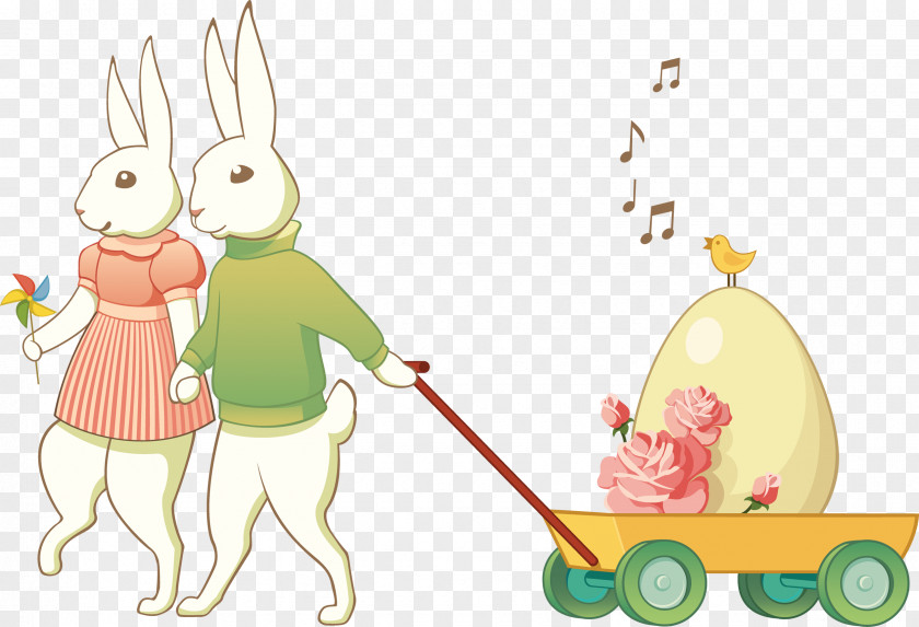 Happy Easter Bunny European Rabbit Clip Art PNG