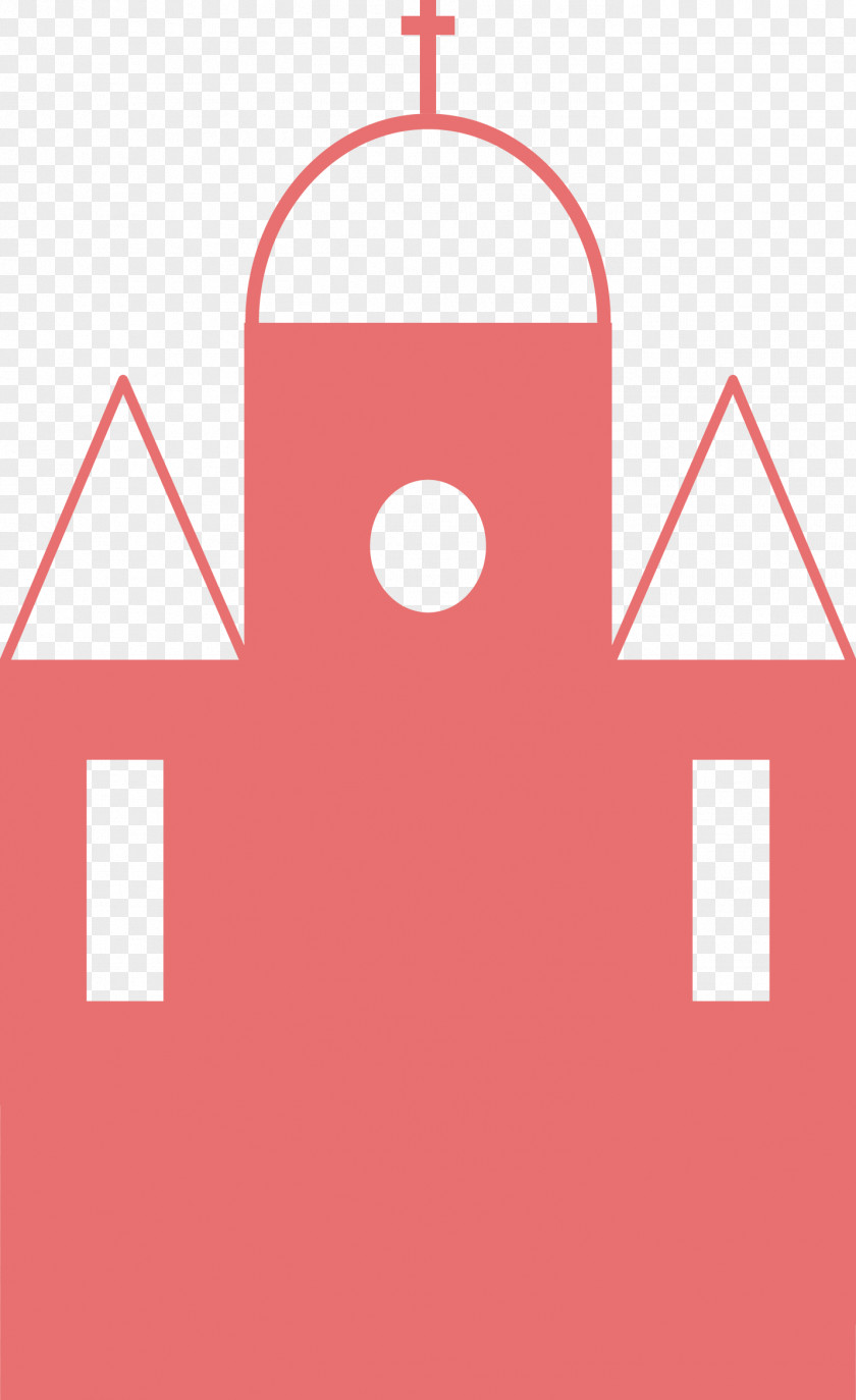 Red Building Plan Brand Line Angle Point PNG