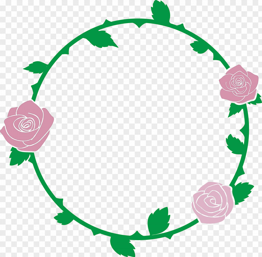 Rose Frame Floral Flower PNG