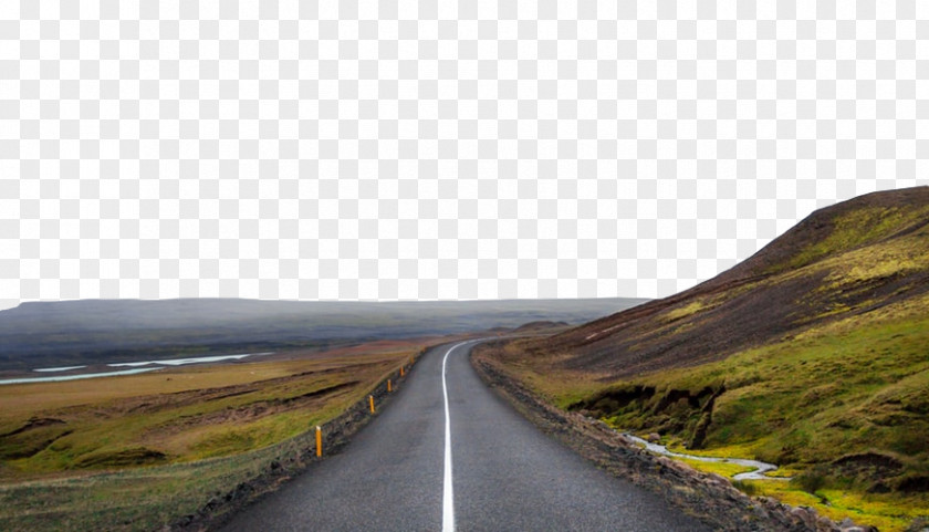 Sky Thoroughfare Road Highland Natural Landscape Asphalt Nature PNG