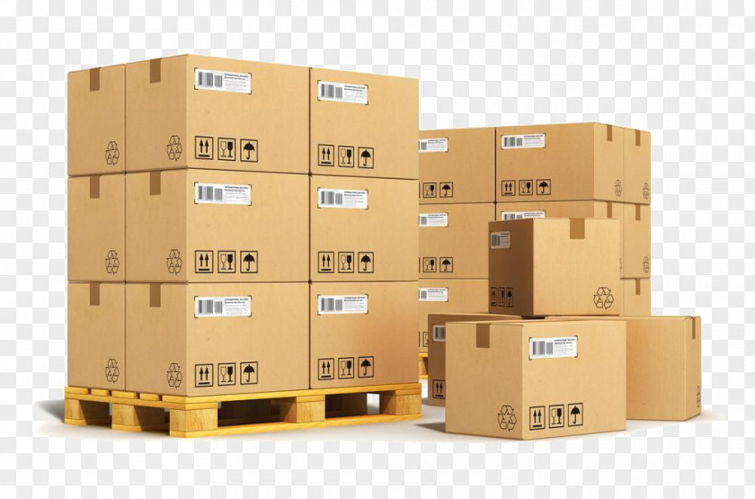 Box Logistics Cargo Packaging And Labeling Intermodal Container Transport PNG