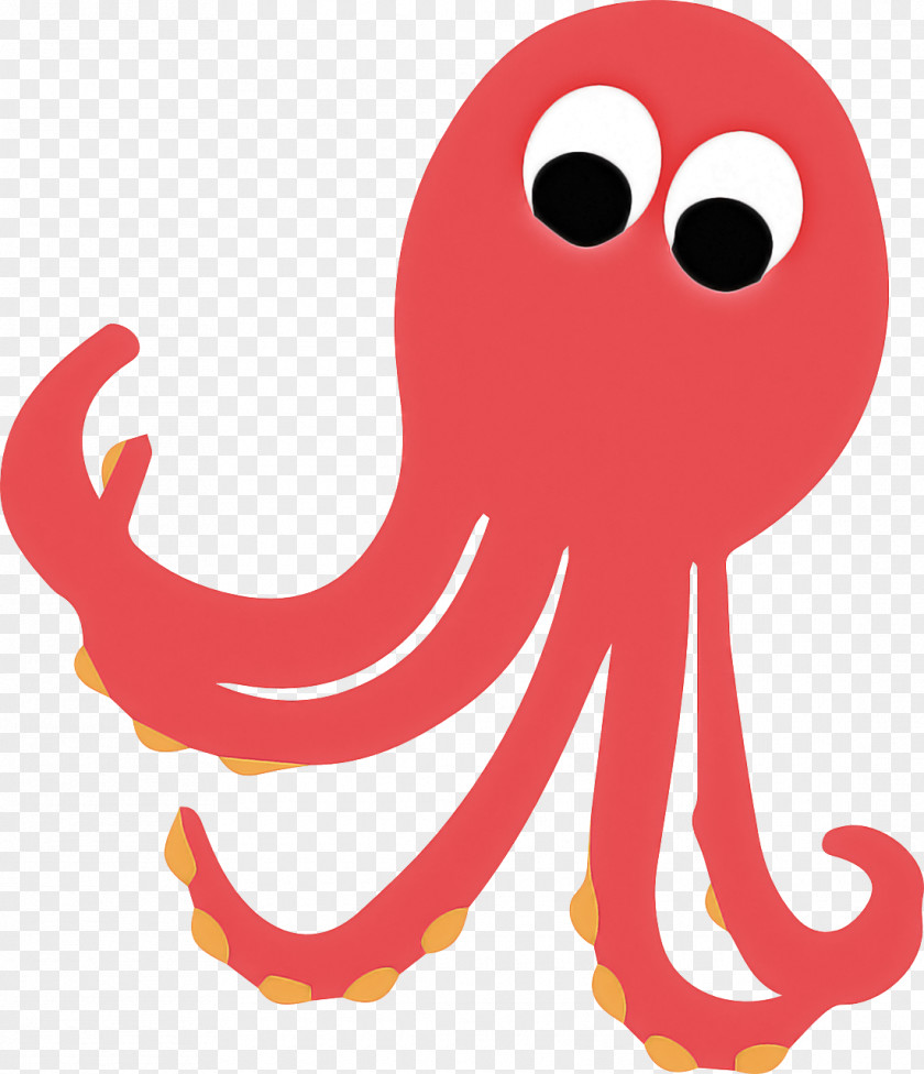 Octopus Giant Pacific Cartoon Pink PNG