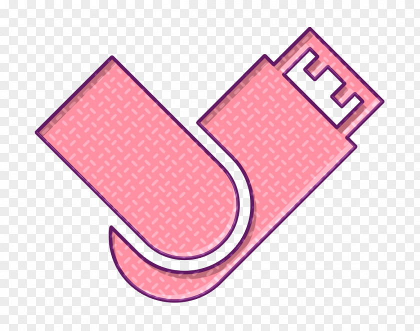 Pink Wireless Icon Connector Data Dongle PNG