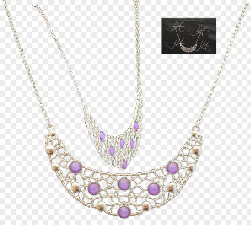 Purple Gem Silver Necklace Earring Gemstone Jewellery PNG