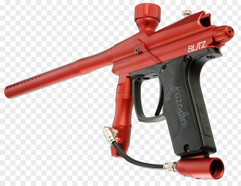 Red Orange Paintball Guns Shooting Sport Trigger PNG