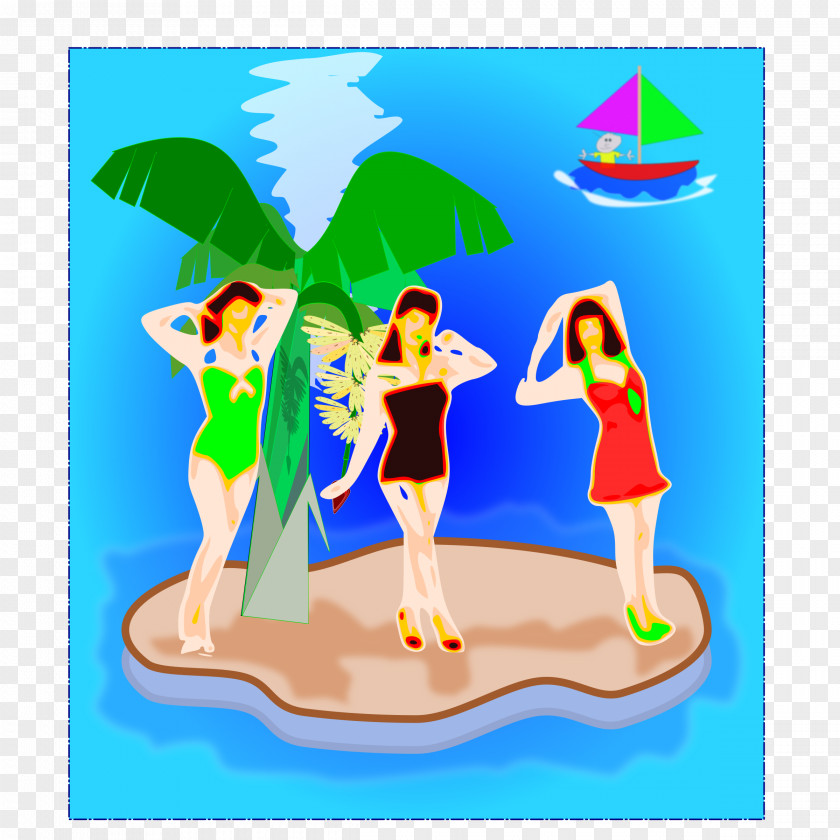 Tropical Style Clip Art PNG
