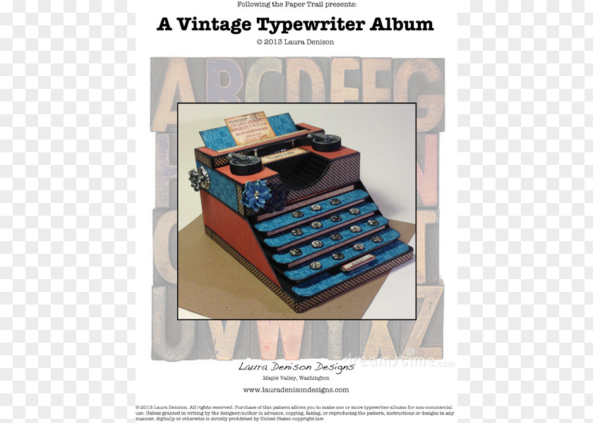 Typewriter Paper Model Office Supplies PNG