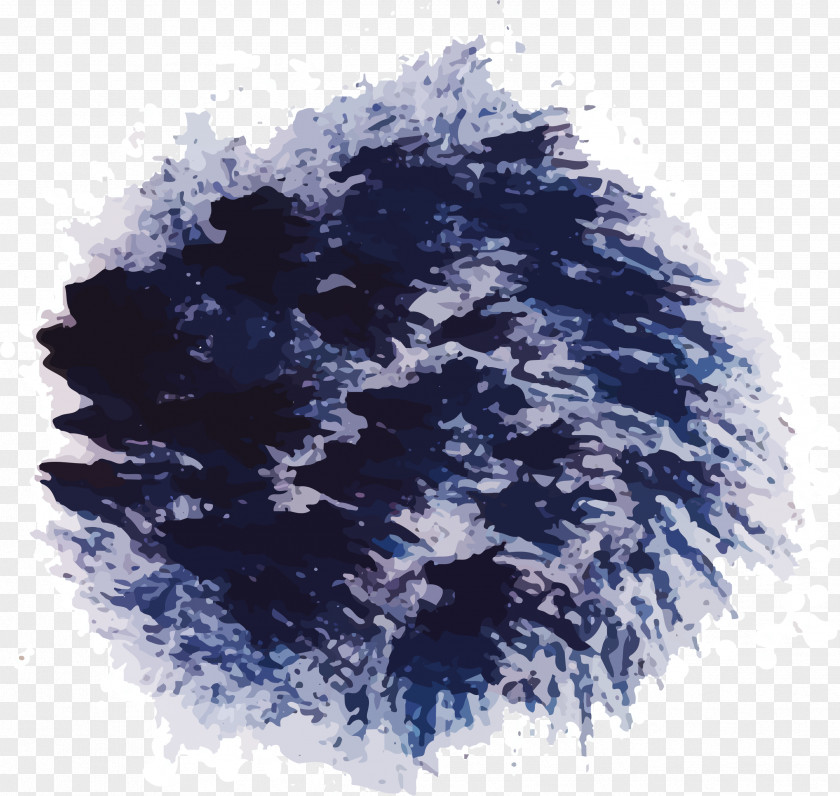 Blue And Purple Dandelion Common Watercolor Painting PNG