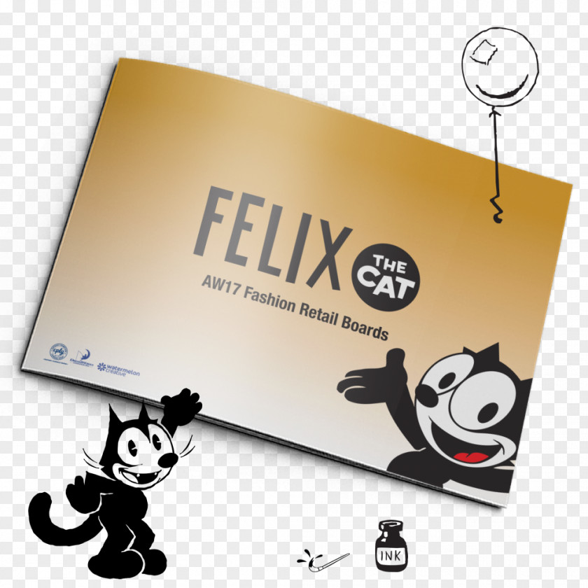 Creative Watermelon Felix The Cat Pendulum Clock MINI PNG