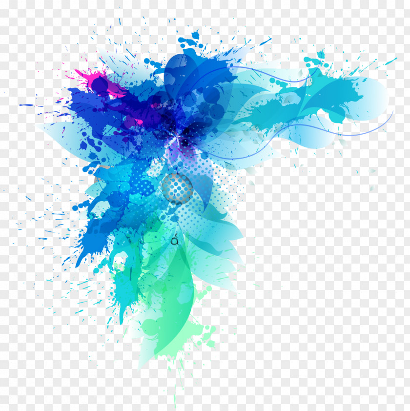 Decorative Blue Gradient Health PNG