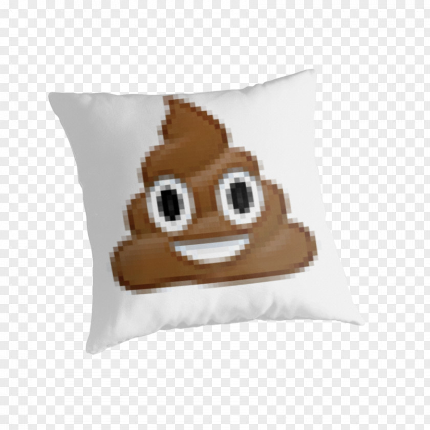 Emoji Pile Of Poo Feces Shit Cushion PNG