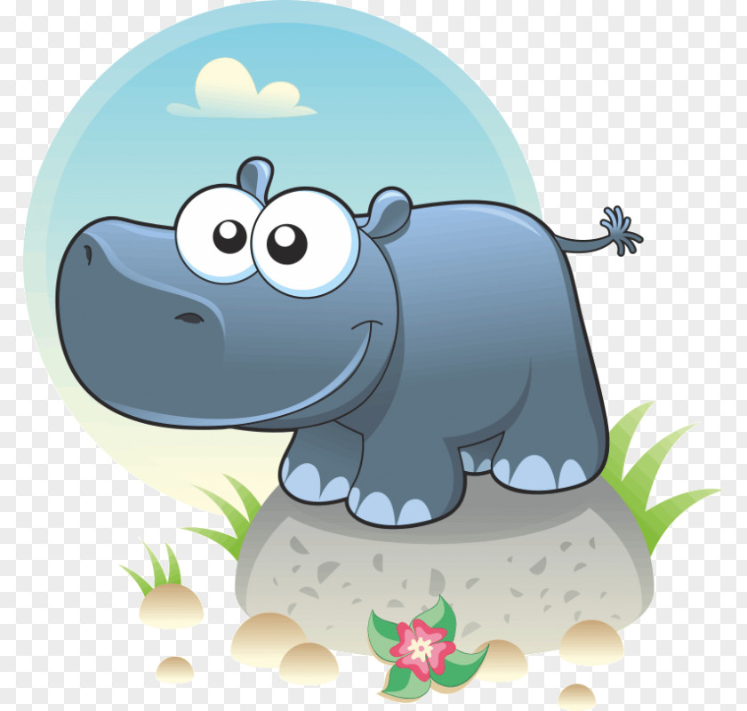 Animation Hippopotamus Cartoon PNG