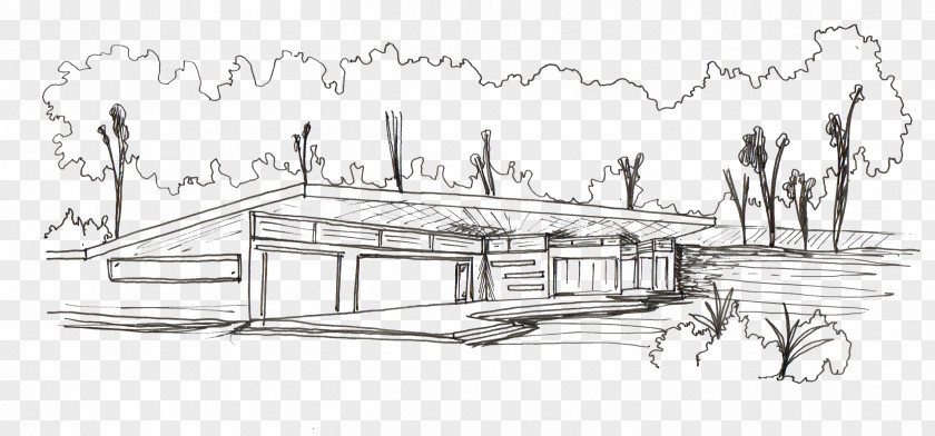 Sketch Drawing Architecture House PNG