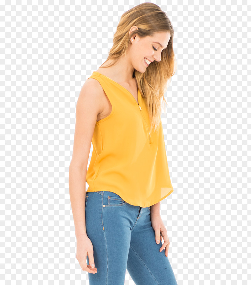 Zipper Shirt Top Blouse Sleeve Clothing PNG