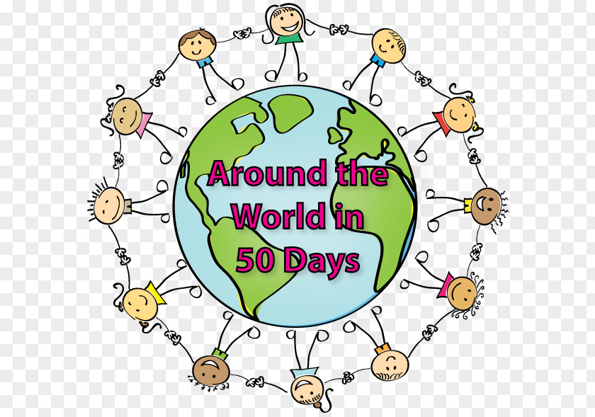 All Around The World Cartoon Drawing Clip Art PNG