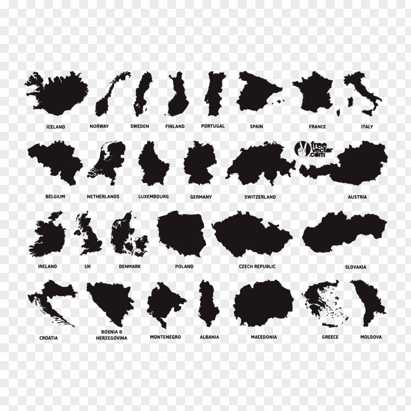Vector Ink Map Europe Globe World PNG