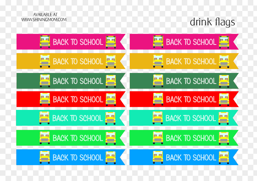 Back To School Party Drink Brand PNG