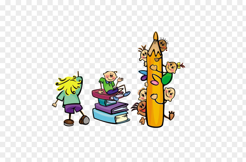 Book Of The World Student Cartoon Illustration PNG