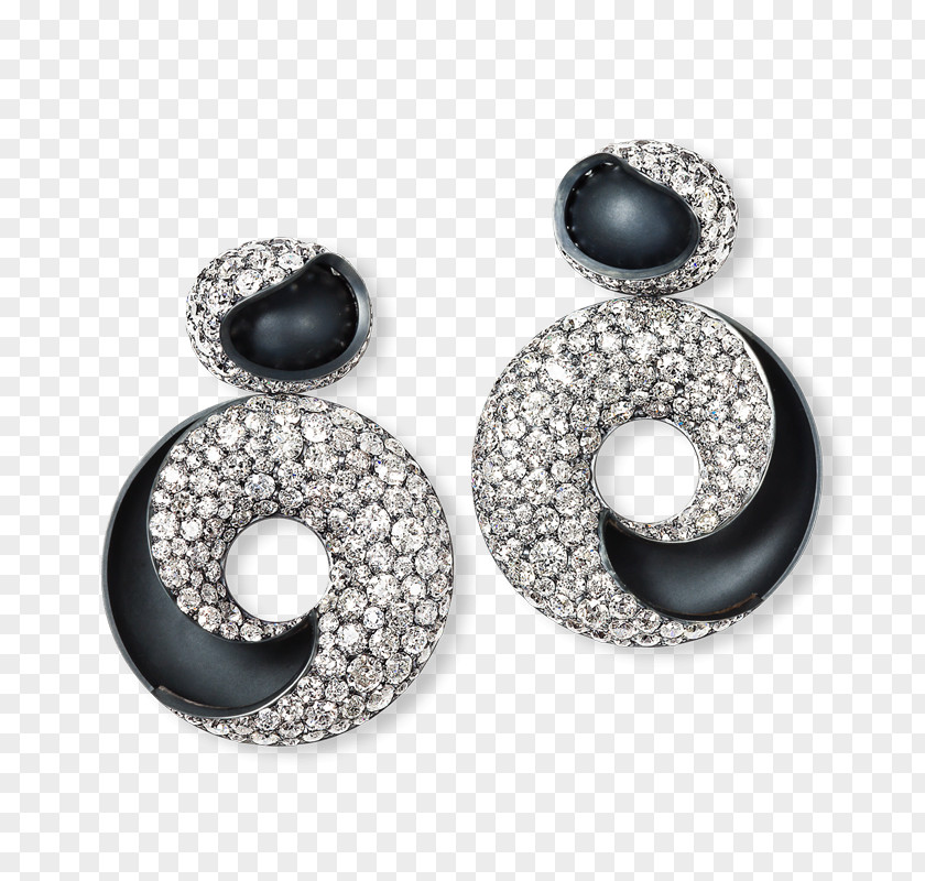 Handmade Earrings Earring Jewellery Hemmerle Silver Diamond PNG