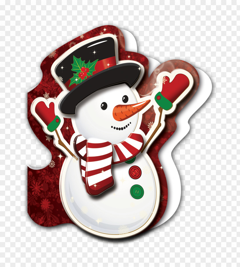 Snowman Christmas Ornament Decoration PNG