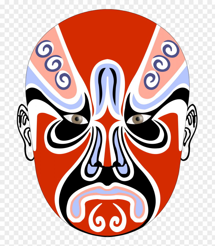 Facebook Peking Opera Chinese Dan Mask PNG