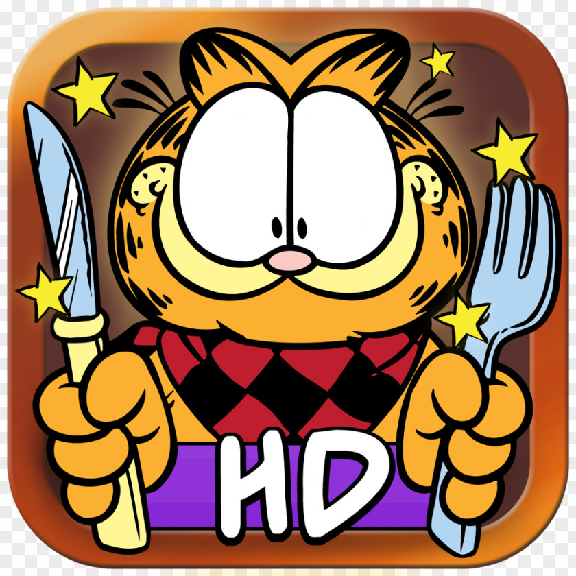 Hungry Feed Garfield Odie Jon Arbuckle Chef: Match 3 Puzzle PNG