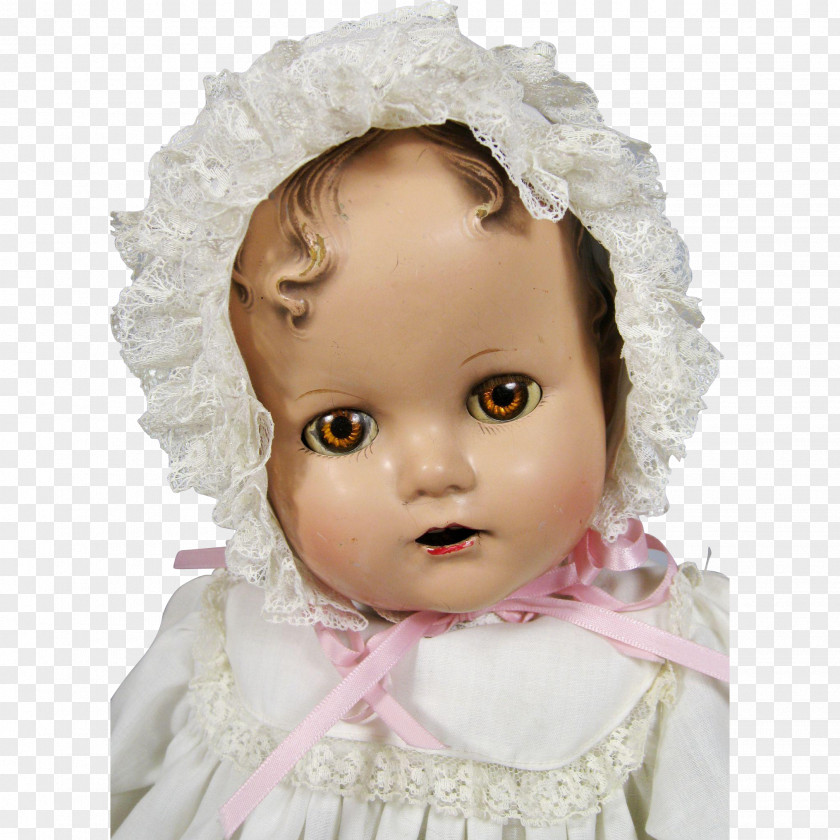 Doll Cheek Eyebrow Infant Brown Hair PNG