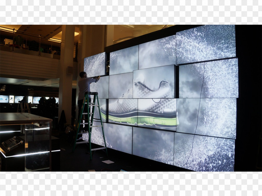 Nike Nike+ FuelBand Video Wall The Glade Adidas PNG