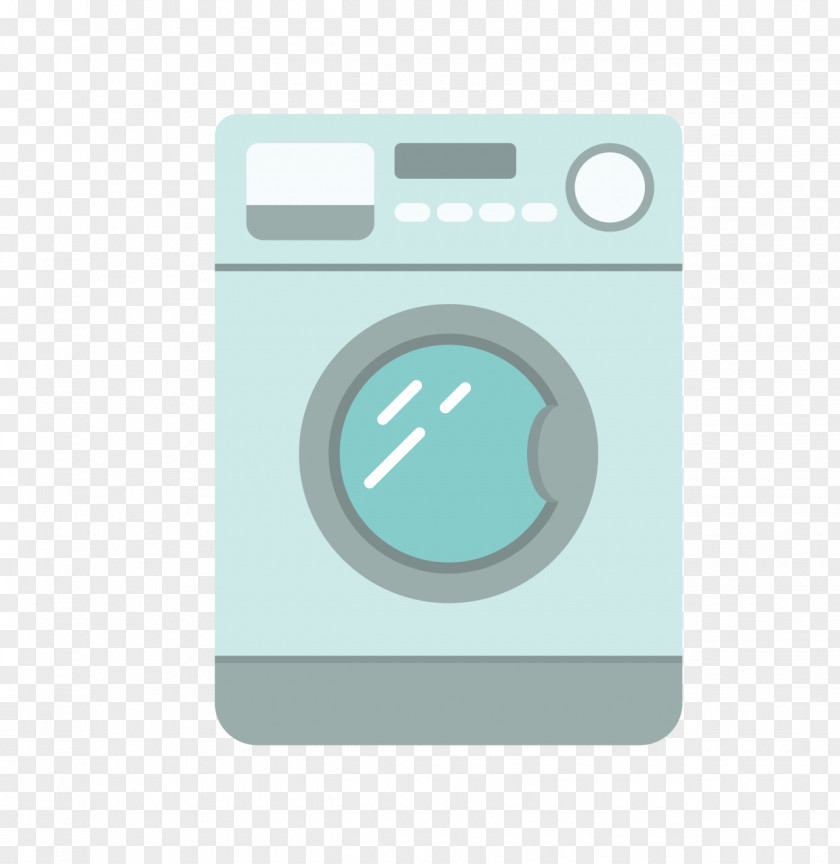 Flat Automatic One Washing Machine Euclidean Vector PNG