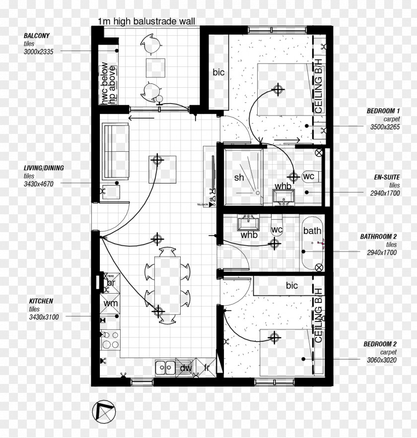 Apartment Floor Plan Bedroom PNG