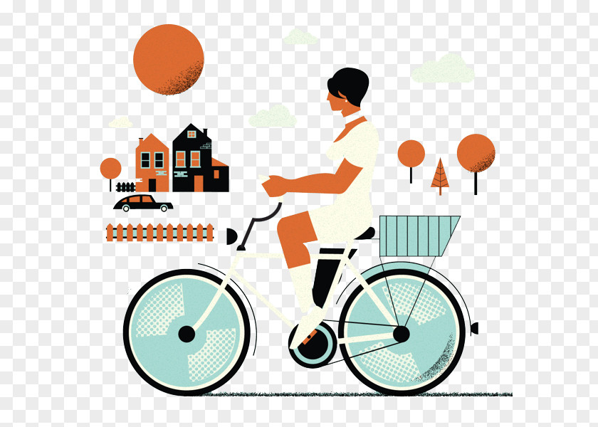 Cycling Bicycle Illustration PNG