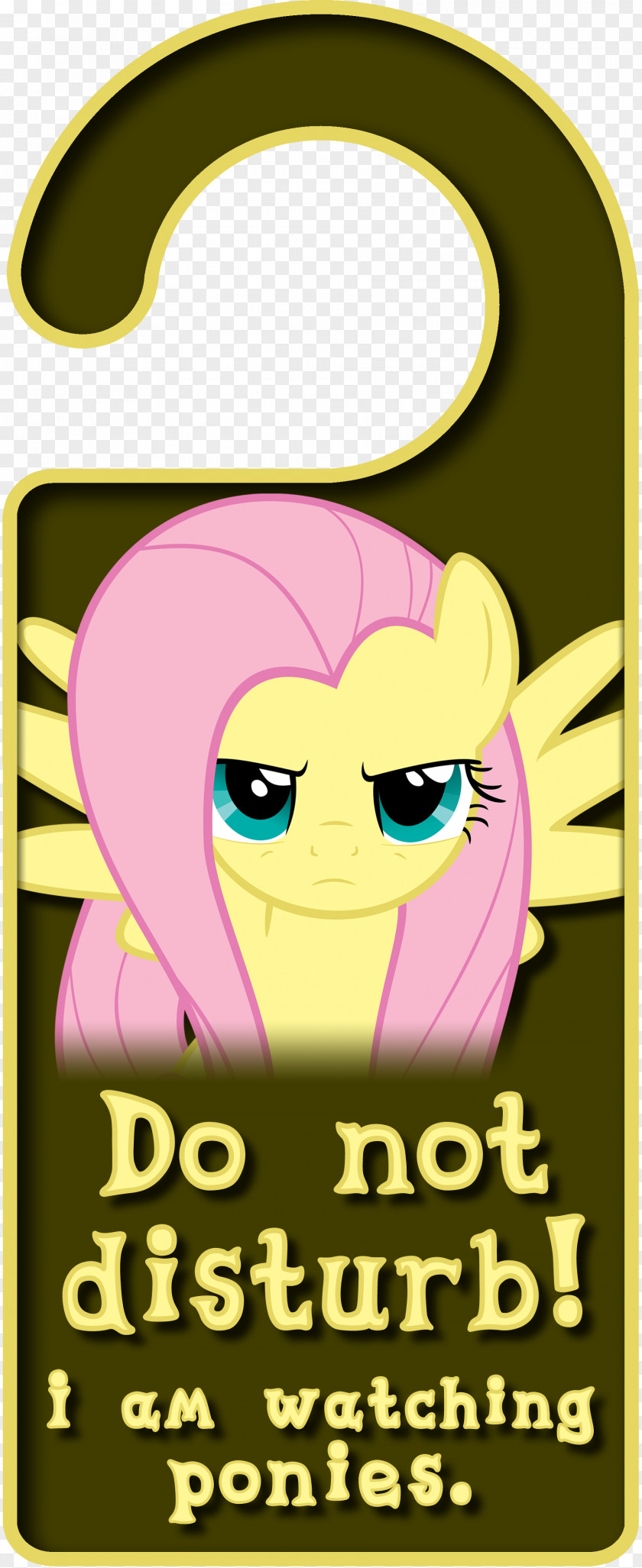 Do Not Disturb Twilight Sparkle Pony Door Hanger Handle Princess Cadance PNG