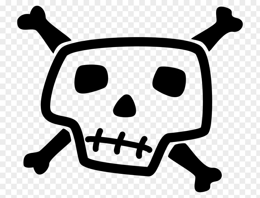 Skull And Crossbones Bones Clip Art PNG