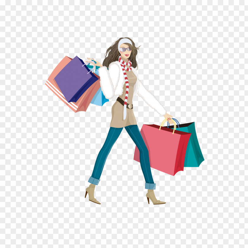 Women's Fashion Shopping Woman Graphic Design PNG