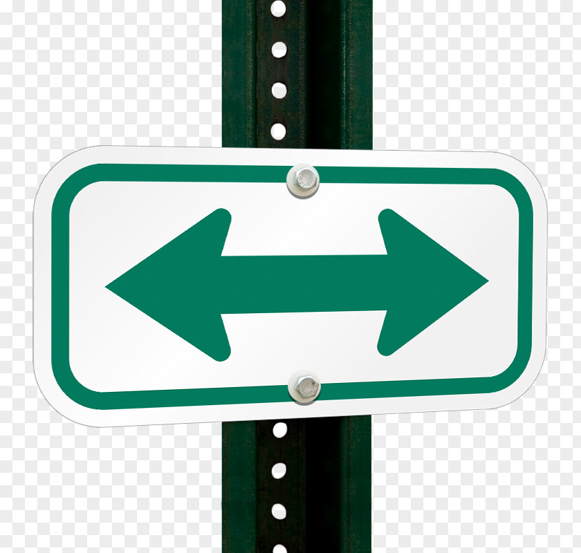 Bi-directional Arrow Traffic Sign School Zone Green Information PNG