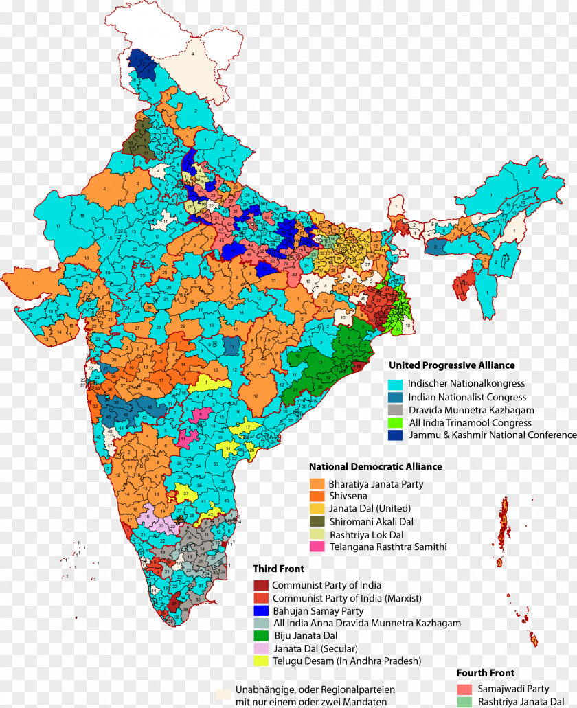 Fools Day Indian General Election, 2014 Map National Congress States And Territories Of India PNG