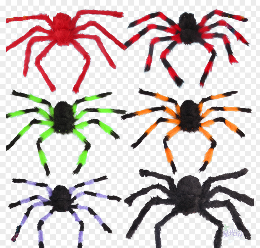 Halloween Simulation Spider Web Stuffed Toy PNG