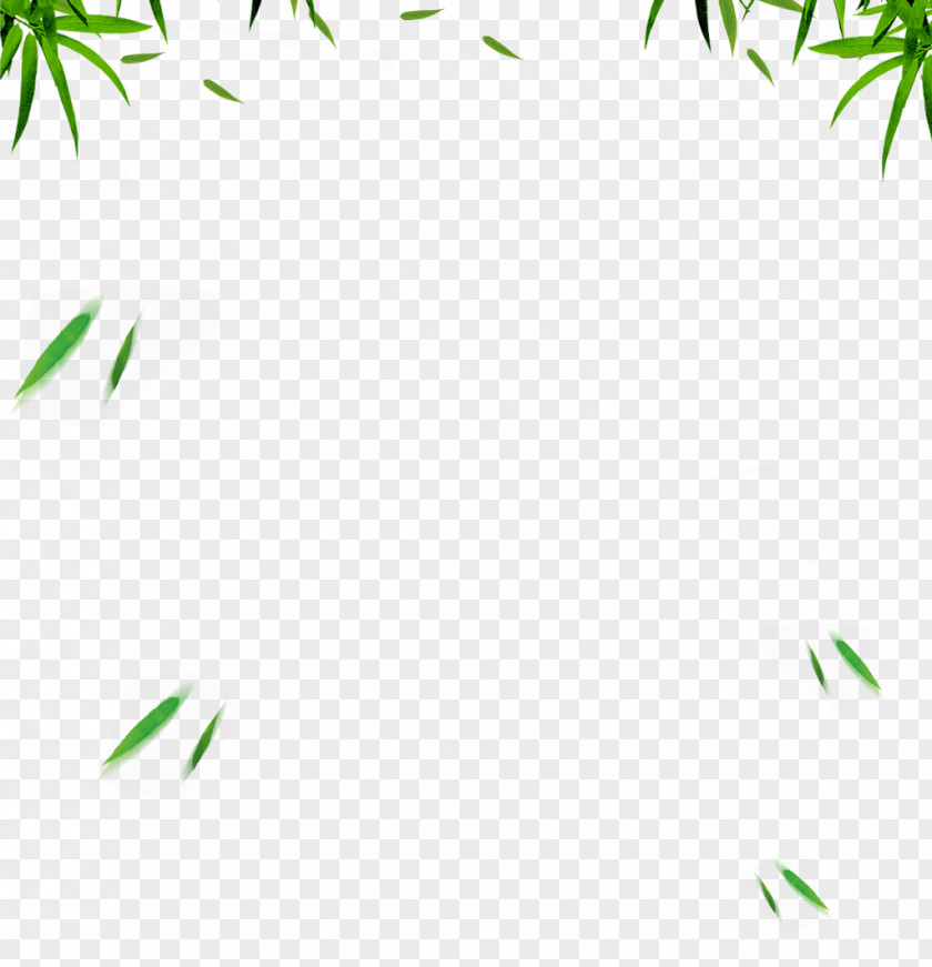 Hand Painted Bamboo Leaf Background Material Computer Software RGB Color Model PNG