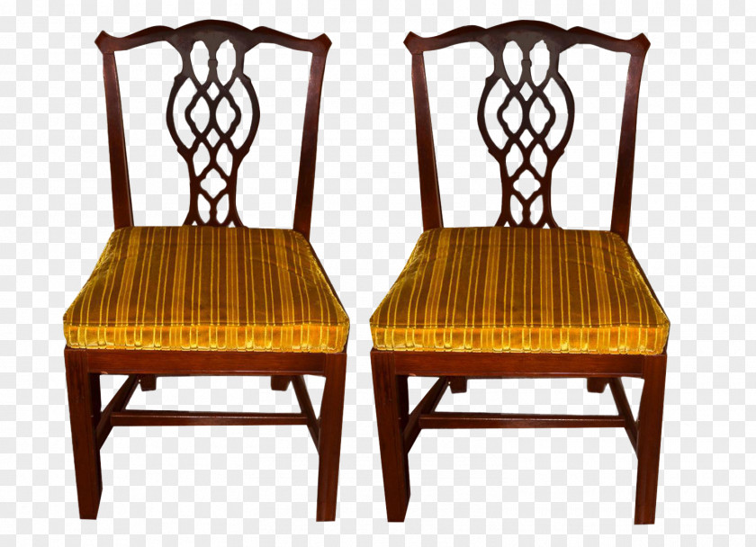 Mahogany Chair Table Baker's Rack Dining Room Wood PNG