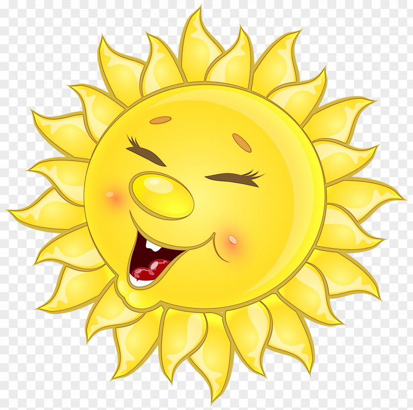 Smiley Sunflower Emoticon PNG