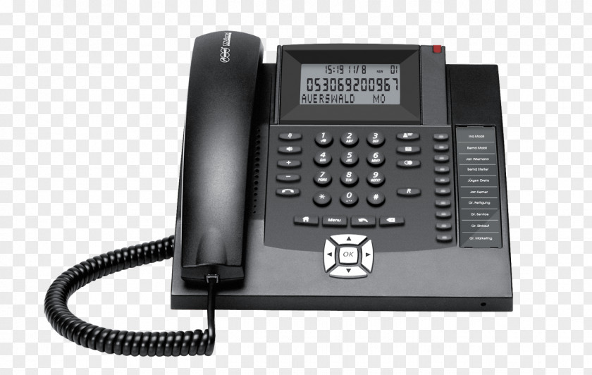 Analog VoIP Phone Internet Protocol Telephone Auerswald Voice Over IP PNG